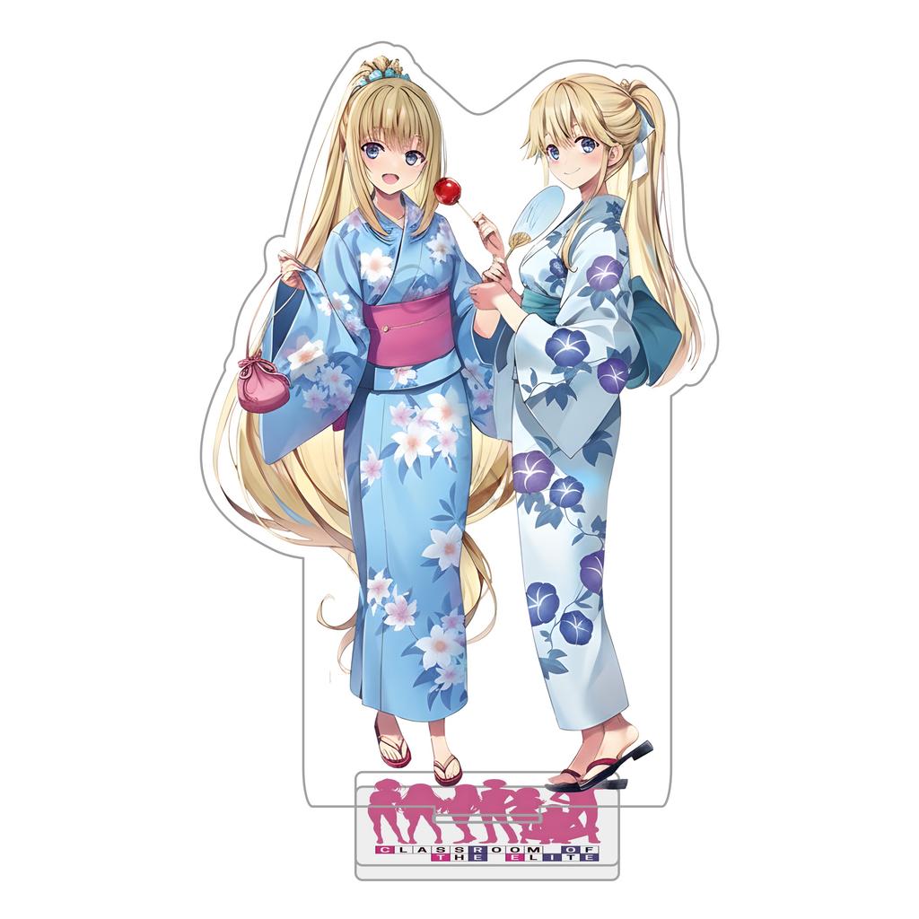 Klassenzimmer Des Animes 15cm Acryl-Ständer - Horikita Suzune & Karuizawa Kei || Heiße Anime Schreibtischdekoration Spielzeug
