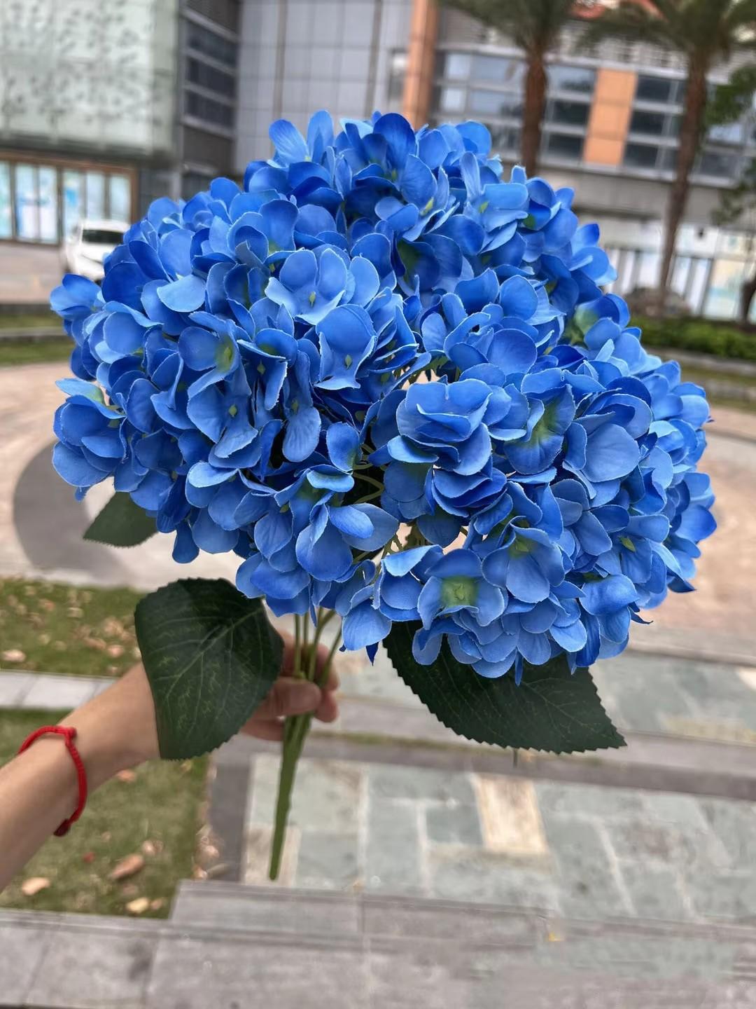 

5 Heads Large Size White Pink Hydrangea Artificial Flowers Silk DIY Wedding Bridal Bouquet Fake Flowers Party Home Decoration 1pcs