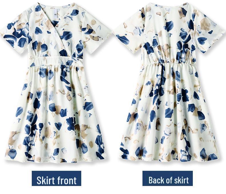 New Spring/Summer Bohemian Beach Dress for Parent-Child Seaside Vacation Photos