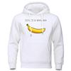 Fashion Women Hoodies Dolce Banana Printing Fleece Sweatshirt Loose Pullover Tops Warm Casual Pocket Sportswear Autumn