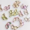 UVAB Iridescent Transparent Small Butterfly Beads for DIY Jewelry Making