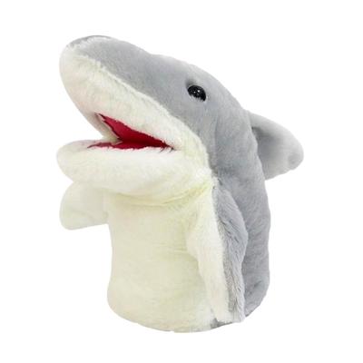Shark Glove Doll Animal Hand Puppet Doll with Open Mouth Tricky Plush Toy Birthday Gift (Style 1)