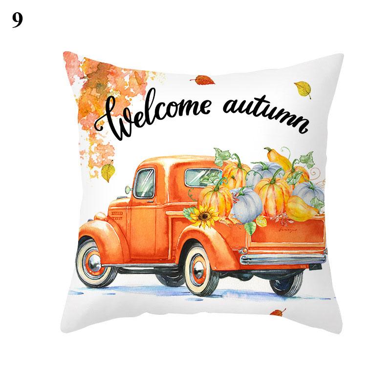 Halloween Pillow Case Linen Sofa Pumpkin Ghosts Cushion Cover Home Decoration Pillowcases Housse De Coussin Throw Pillow Cover