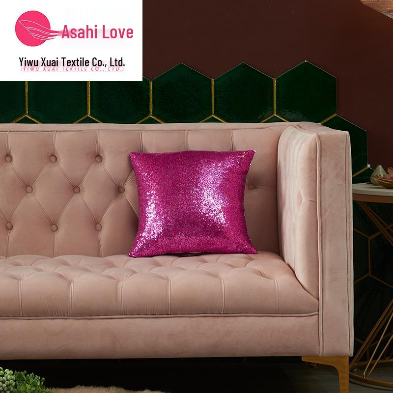 

Чехол для подушки с пайетками на тему Рождества и Нового года с трансграничным принтом - без сердцевины 40x40cm