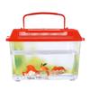 Clear Plastic Fish Tank with Sunning Platform - Available in Large, Medium, Small; Perfect for Goldfish or Turtles.