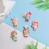 100Pcs Cute Cartoon Girls Flatback Resin Charms Cabochons Fairy Garden Flower Girls Embellishments for Hairp Bow Center Decor