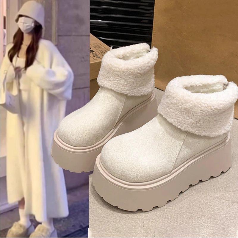 Thickly-lined and Warm Snow Boots for Women, New Style, Anti-slip Cotton Shoes