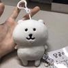 Plyšový přívěsek na klíče medvěd se sebeposměchem Roztomilá závěsná ozdoba Kawaii Kreslená panenka Na tašky Batoh Klíče od auta Vtipný nápad na dárek