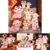 Adorable Plush Pig Snake Pillow Soft Stuffed Toy For Girls Birthday Gift 30cm