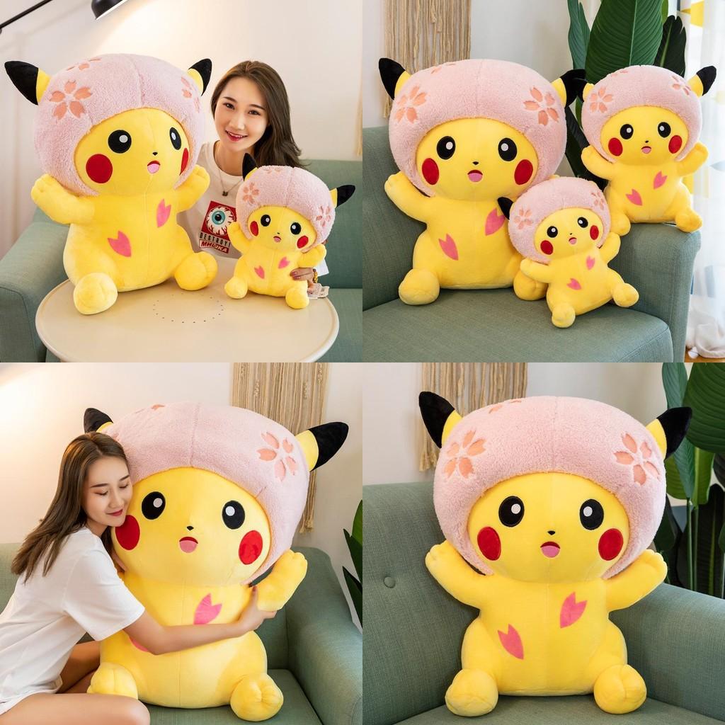 Movie Sakura Pikachu Plush Toy Gift Holiday Present Doll Collectible
