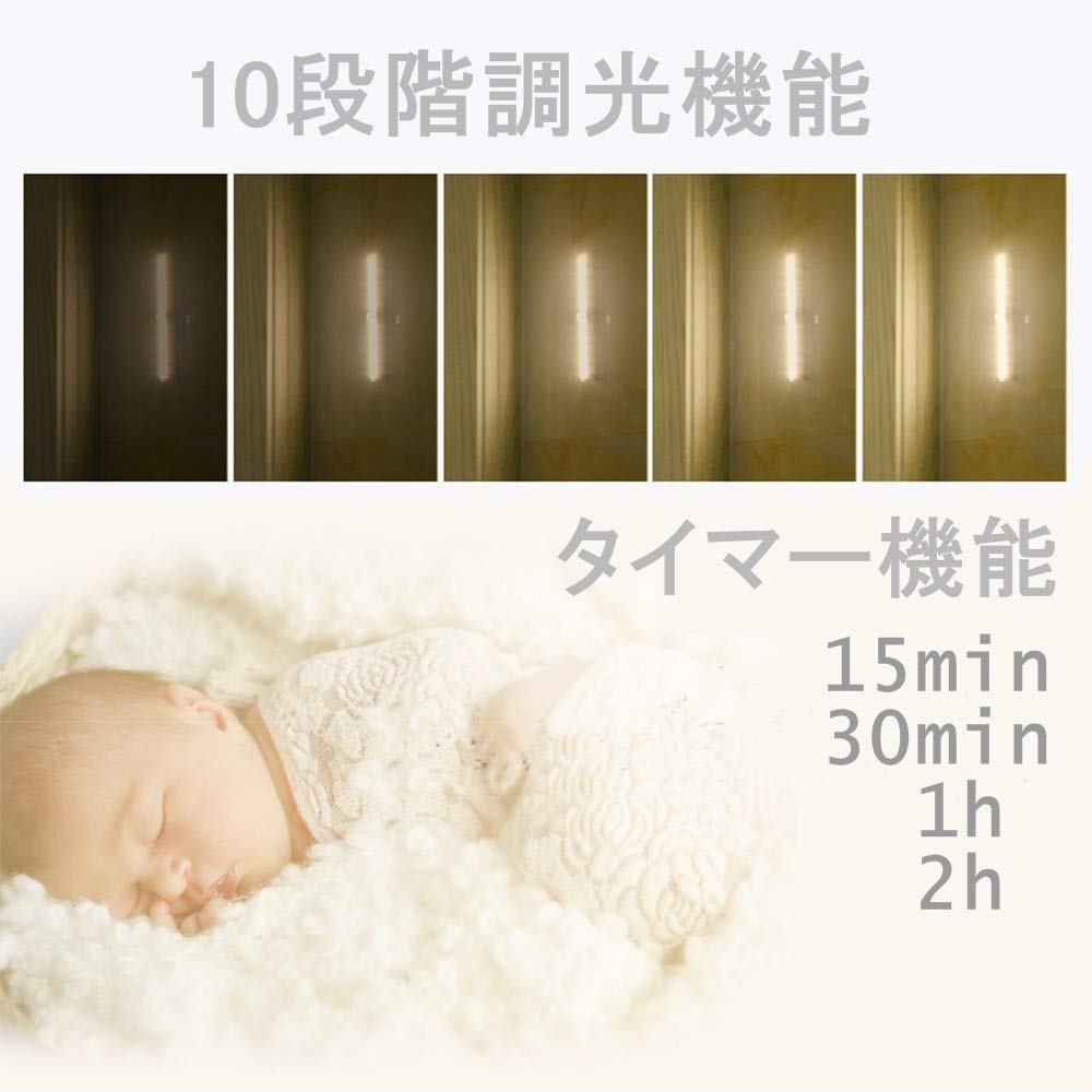 BigFox Slim LED Kitchen Light with Remote Control, 10 Dimmable Levels, Timer Function, Magnet Included, Easy Installation, Energy-Saving, Under-Shelf