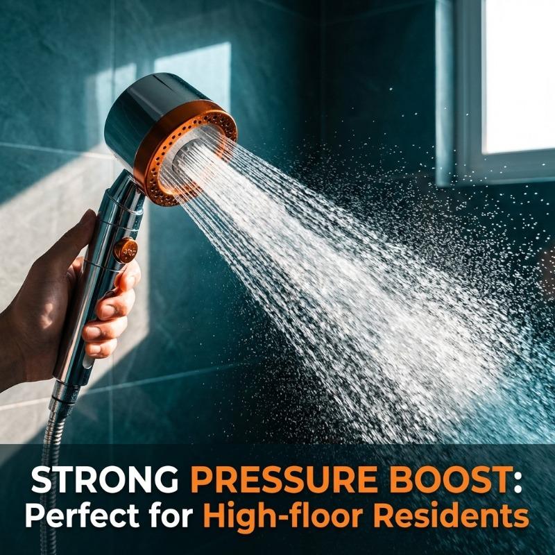 Shower Head High Pressure 5 Modes Spray Water Saving ABS Handheld Filter Large Flow Home Bathroom Spa Portable Shower Head