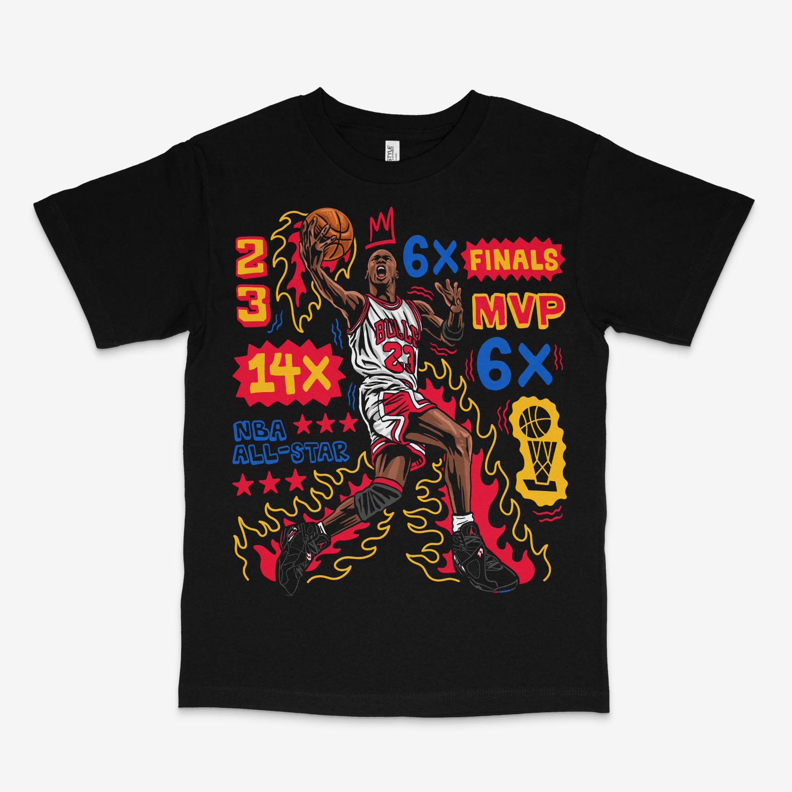 

Flair Playoff 8s Black Tee 5XL різнокольоровий