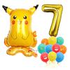Standing Pokémon Pikachu Squirtle Child Elf Birthday Aluminum Film Printing Latex Balloon Gift