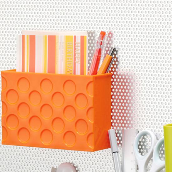 Úložný box Obdélníkový magnetický plastový organizér na lednici Magnet Policový regál do kuchyně