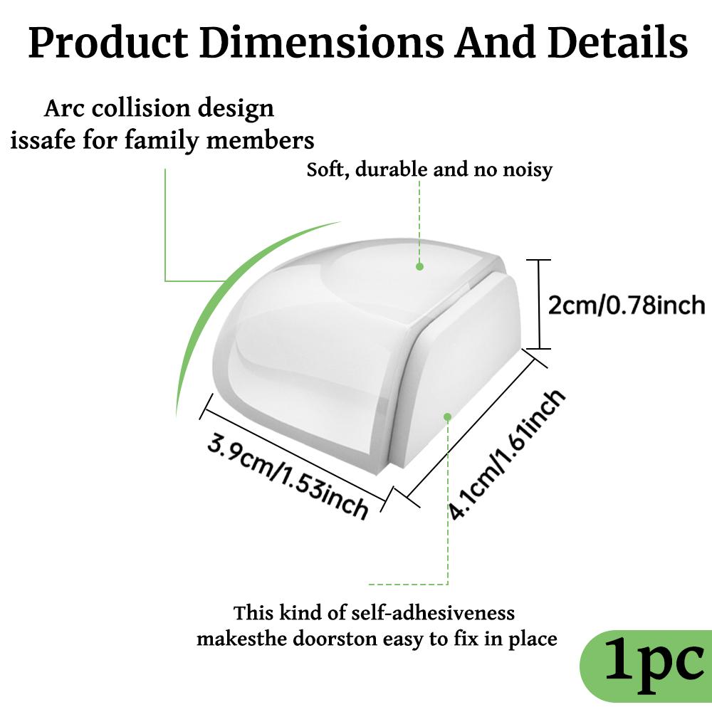 

Self-Adhesive Door Stopper Door Holder Protect Walls And Furniture No Punch Furniture-Friendly Home Improvement