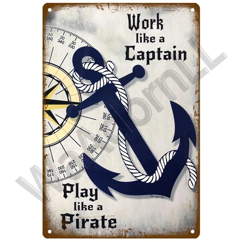 Beach Tin Sign Plaque Metal Summer Sign Metal Plate Wall Decor For Beach Bar House Surf Club Decorative Iron Painting Poster