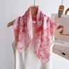 New 100% Cotton Square Scarf With A High-end Artistic Feel Made Of All Headscarf Neck Protection Small Shawl Silk