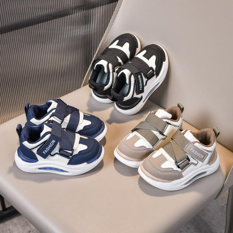 Kids Shoes Leather Sneakers 2025 New Autumn Boys Girls Casual Shoes Children Anti Slip Running Shoes Lightweight Skate Shoe