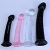 Cheap 4Sizes TPE Transparent Anal Plug Jelly Dildo Sex Toys for Man Woman Suction Cup Cock Vaginal Masturbation Soft Small Penis
