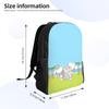 3D Printing M-Melodies Backpack for Boys Girls Cute Rabbit College School Travel Bags Men Women Bookbag Fits 15 Inch Laptop