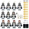 Medieval Knights Corps Medieval Soldiers Military Building Blocks Roman Soldiers White Horse Accessories Mini Action Doll Toys.