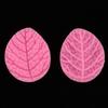 2Pcs Silicone Mold Flower Leaf Clay Making Mold Double Side Leaf Mold for Fondant Cake Decor