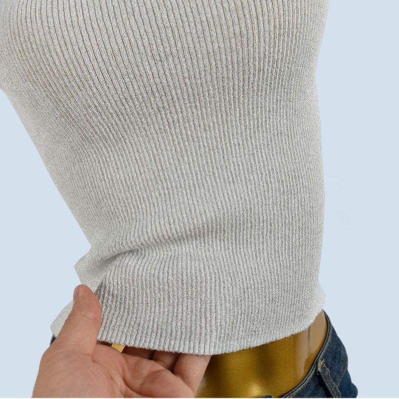 French Style Temperament Slim Fit Short Sleeve T-shirt Women Small Flying Sleeve Summer Thin Sweet Knitted Short Simple and Versatile Top