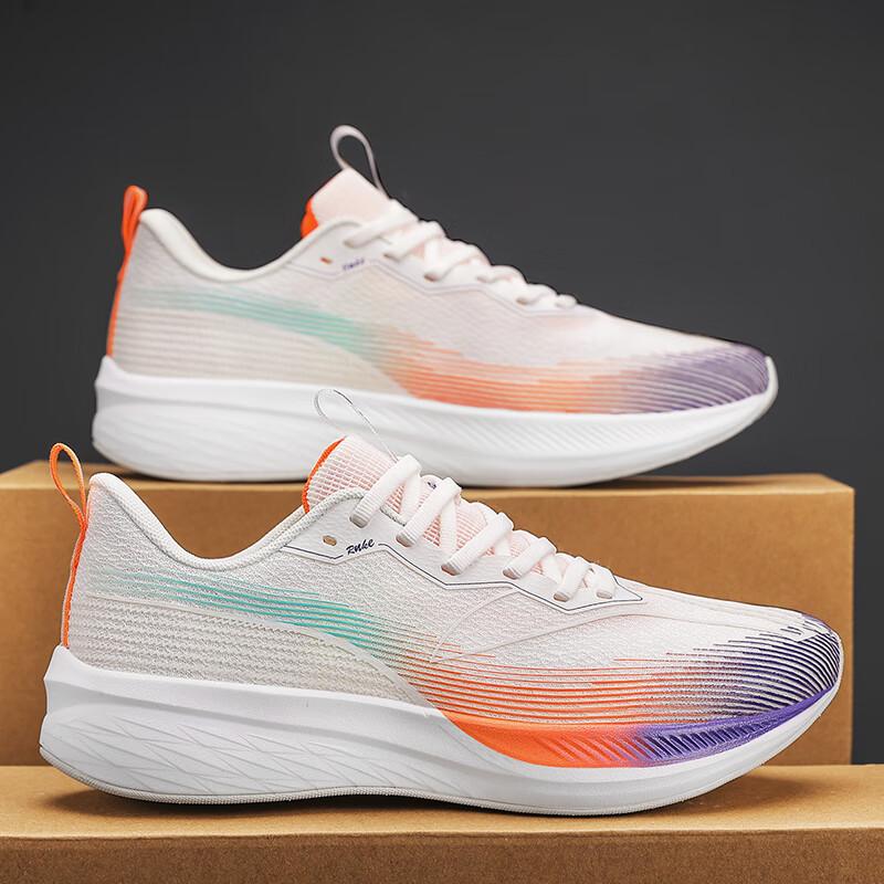 2025 new high-elastic running shoes for boys and girls, children's sports students, high school entrance examination marathon racing shoes for men