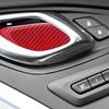 6pcs Red Carbon Fiber Car Inner Door Handle Bowl Decoration For Camaro 2016-
