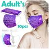 Masca de față de unică folosință pentru adulți Femei Bărbați Industrială 3 pliuri cu buclă pentru urechi 10 buc. Mască