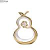 Gold-plated Hollow Gourd Artwork Ornaments Desk Decoration Golden Gourd Ceramic Modern Crafts Sculpture Room Aesthetic Decor