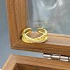 Medieval Vintage Chain Full Of Diamonds Zir*****Pen Ring Women'S Fashion Light Luxury Ring Index Finger Ring