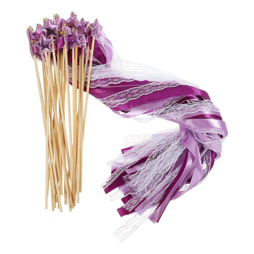 

Набор из 24 кружевных лент, ленточных палочек с колокольчиками, шелковой палочки с вымпелами, пентаграммы, волшебной палочки для свадьбы