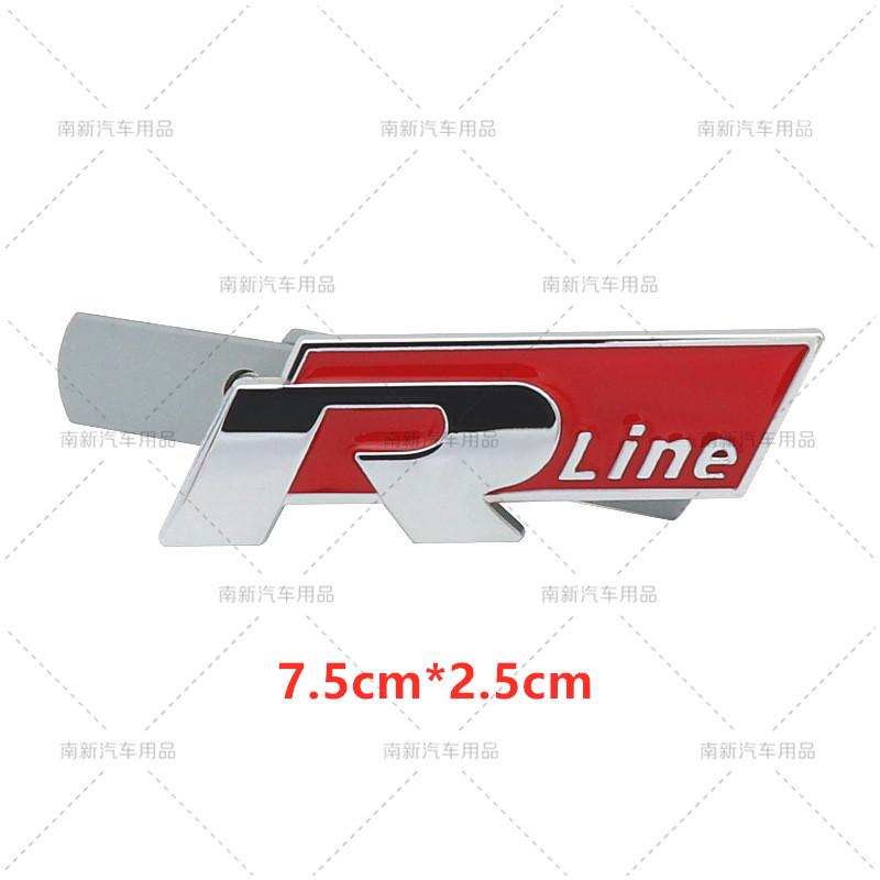 hsvrd1 2026 Hot For VOLKSWAGEN VW 3D Metal R Rline Emblem R line Badge Body Sticker For Volkswagen Golf Tiguan Touareg Polo GTI CC Pass