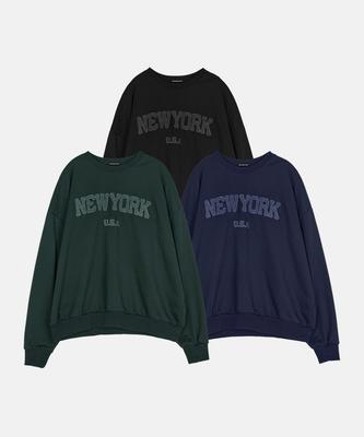 BYMONO [Big Sizes Xl-6Xl] Mono New York Boucle Oversized Sweatshirt
