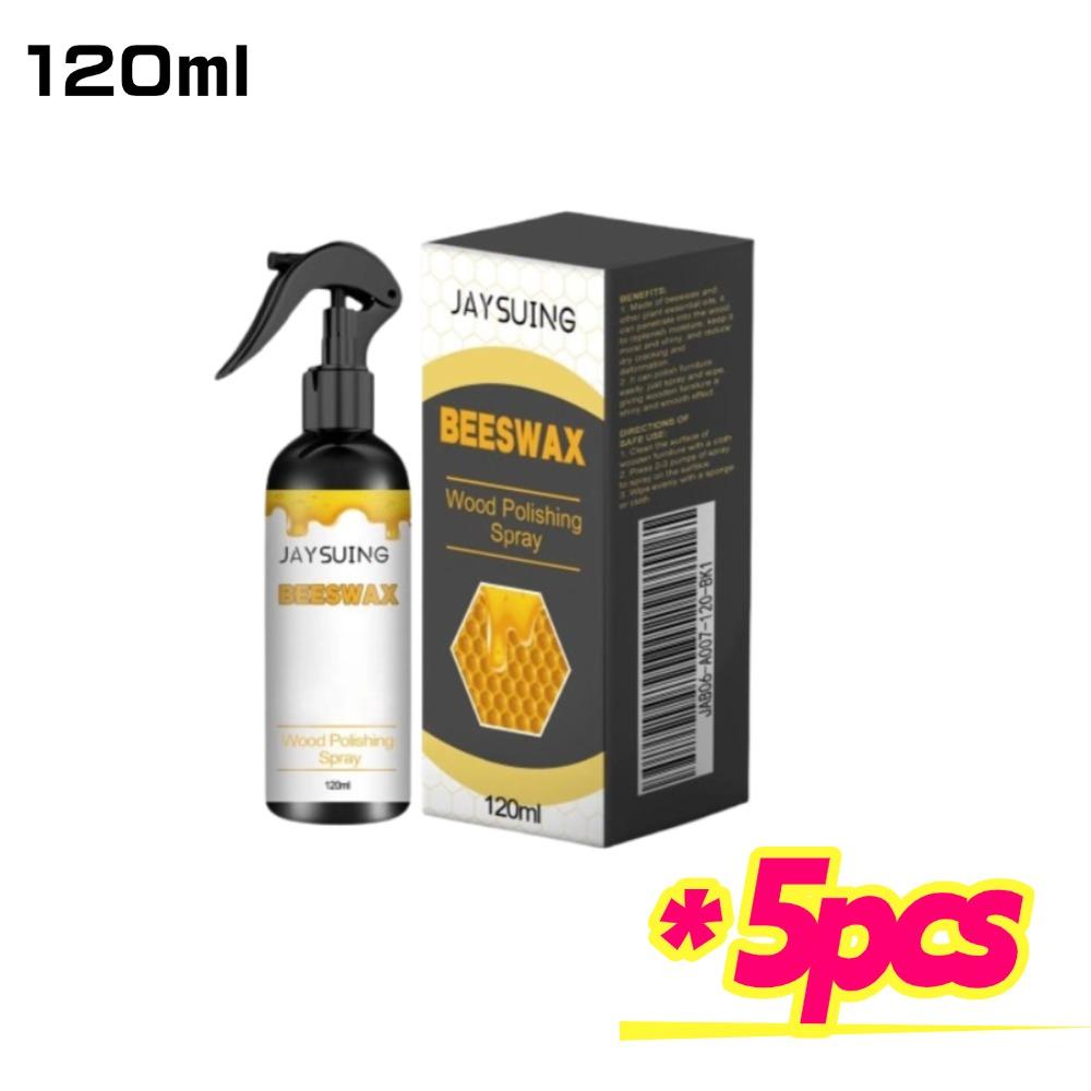 120ml Beeswax Polish Spray for Wood Floor Stain Scratches Repair Cleaning Furniture Cabinets Polishing Brighten Care Wax