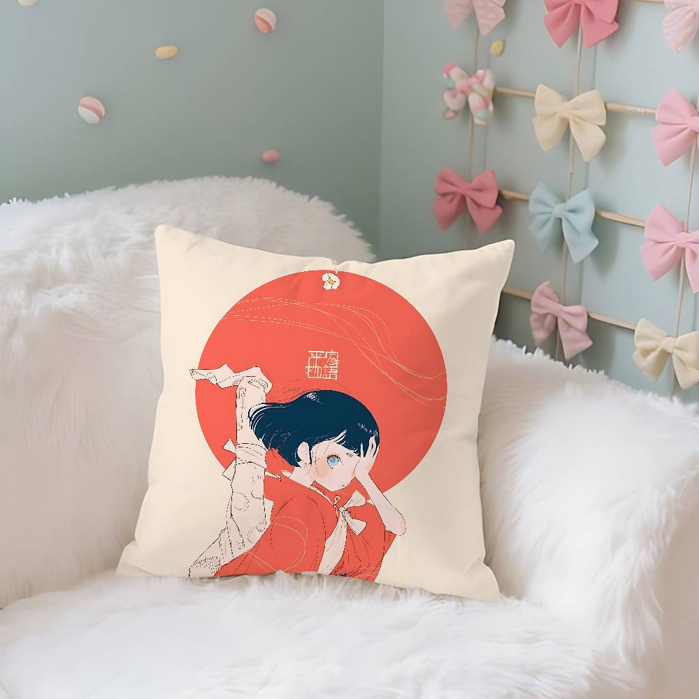 The Heike Story Anime Pillow Case Throw Pillow Cover Nordic Vintage Style Cushion Covers Home Living Room Sofa Couch Seat