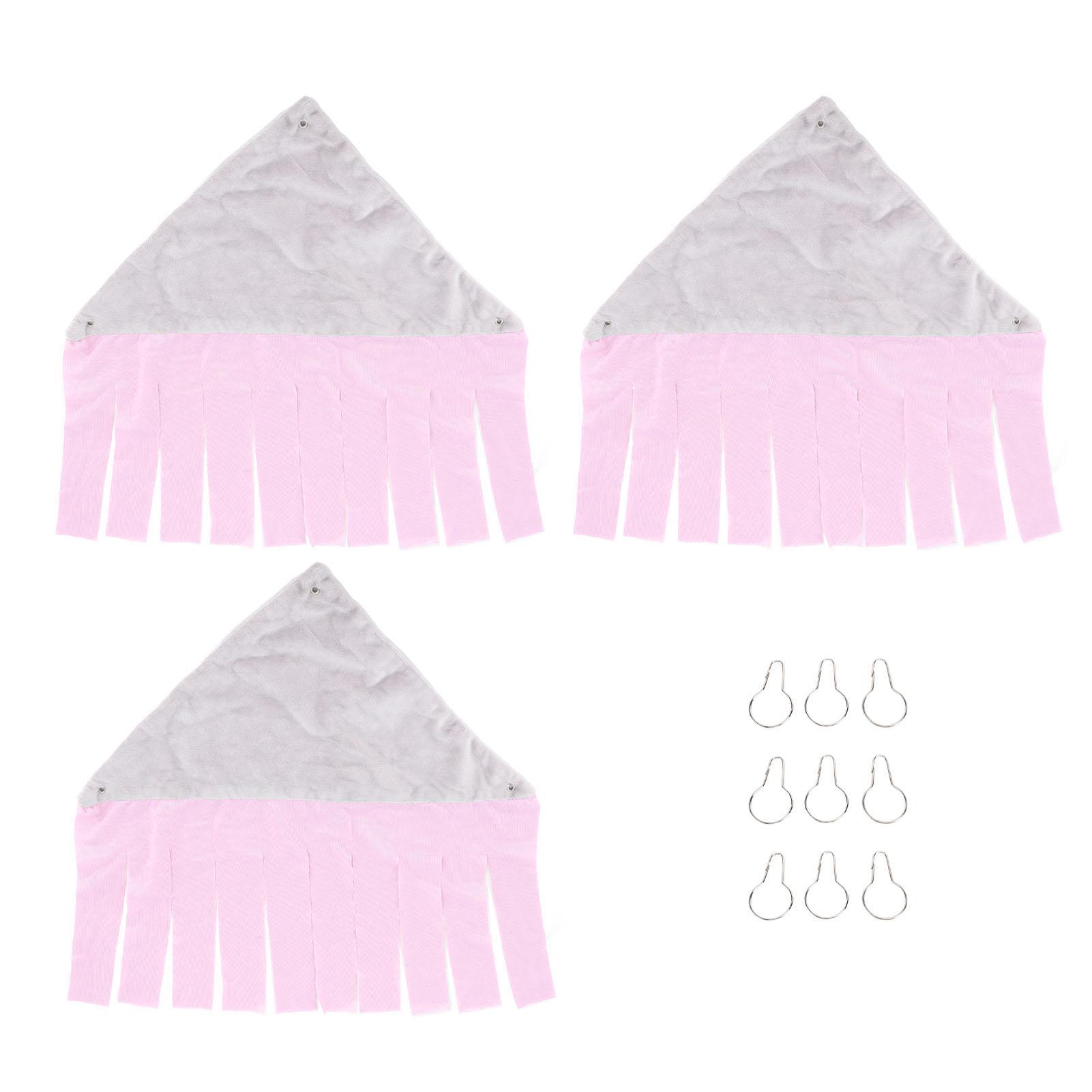 

3 шт. Подвесной гамак для маленьких животных, мягкий, удобный, с кисточками, гамак для клетки питомца для морской свинки розовый