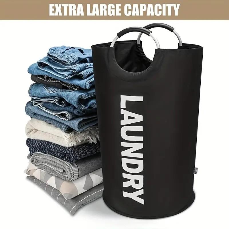 Chic Black Collapsible Laundry Hamper With Generous Size For Effective Clutter Control