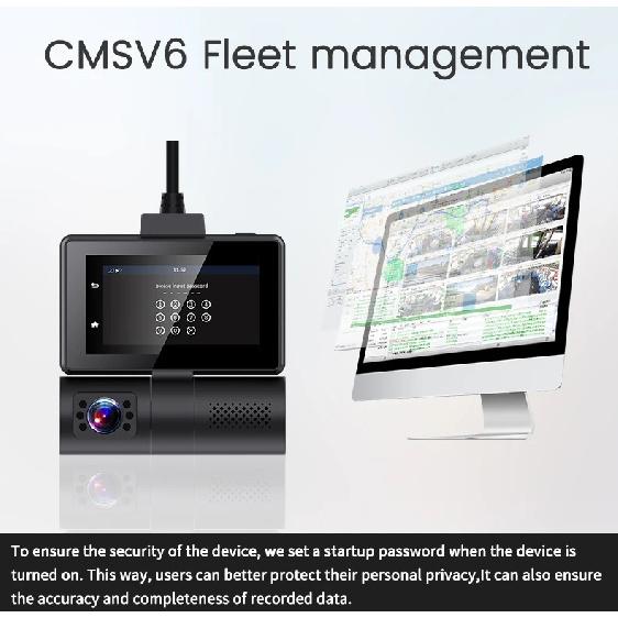 ADAS 4G Android DVR Remote Parking Monitor 3''Touch Dash Cam WIFI GPS Dual lens 2WAY Talk Live Streaming on Car ASSIST APP