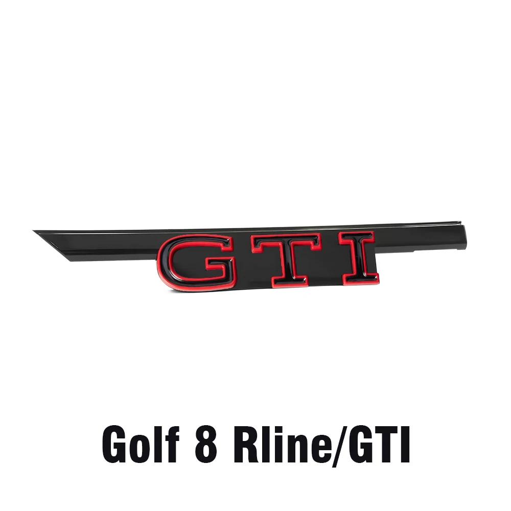 Golf 3 4 MK3 MK4 2026 Hot For VW VOLKSWAGEN 1pc Black/Red 3D ABS GTI Letter Front Grille Emblem Replacement Style Suit For VW Go