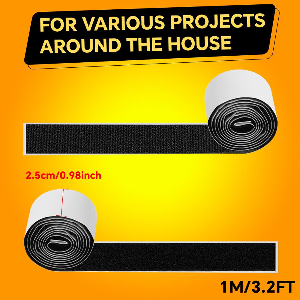 Strong self-adhesive fixing tape hooks and rings, nylon self-adhesive tape, strong adhesive tape, Velcro tape, sewing tape