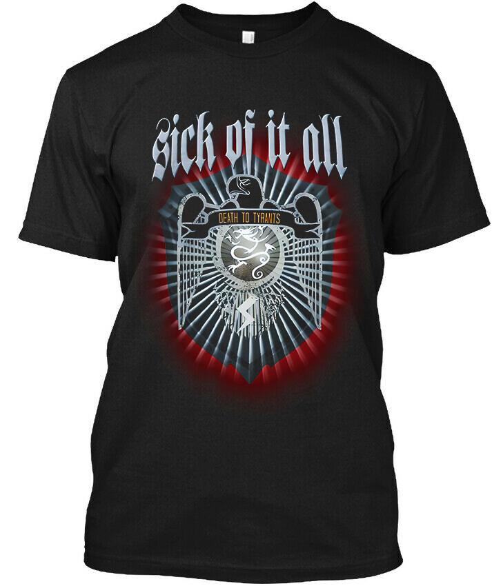 

Sick of It All Death to Tyrants American Hard Music T-Shirt S-5XL Unisex T-Shirt XL