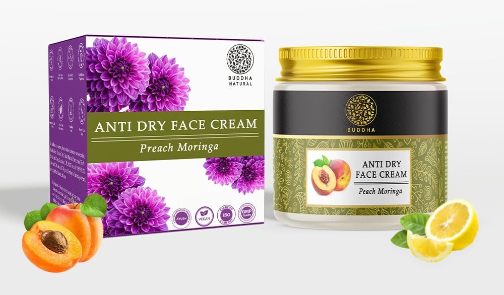 Buddha Natural Dry Face Cream (75 Grams) - 100% Ayush Certified - Moisturize Dry & Dehydrated Face - For Women & Men