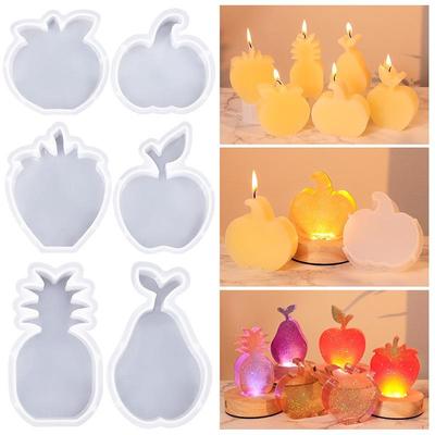 Formă de fructe pentru lumânări, măr, pere, în formă de căpșuni, din silicon, din rășină, ipsos, lumânări, săpun, formarea de ceară, decorațiuni pentru casă