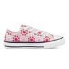 Converse Chuck Taylor All Star Nízké Dětské Plátěné Boty Vyšívané Růžové a Bílé Dětské Tenisky 671287C