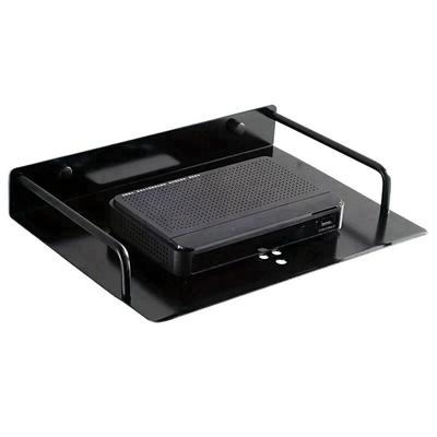 Jednovrstvý stojan na router Vesmírný hliníkový úložný držák Police Držák na horní část televizoru Set-Top Box Domů