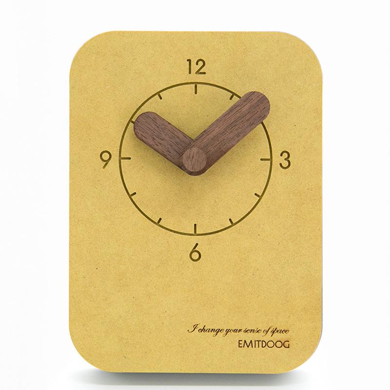 7 Colors Modern American Minimalist Desk Digital Clock Table Pendulum Clock Student Bedroom Mute Creative Bedside Wall Clock