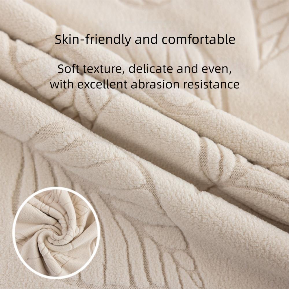 Simple Elastic Chair Cover Arc Jacquard Dining Chair Protector Cover Dustproof Cover Home